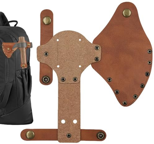 Gaine Tomahawk – Étui hache en simili cuir, Étui hache similicuir | Housse de lame de hache de camping, étui de tête Tomahawk, protecteur de hachette, étui de protection pour la randonnée en plein air