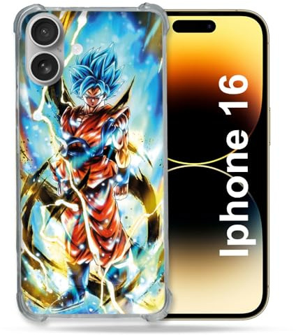 Cokitec Reinforced Case for Apple iPhone 16 Manga Dragon Ball Sangoku White