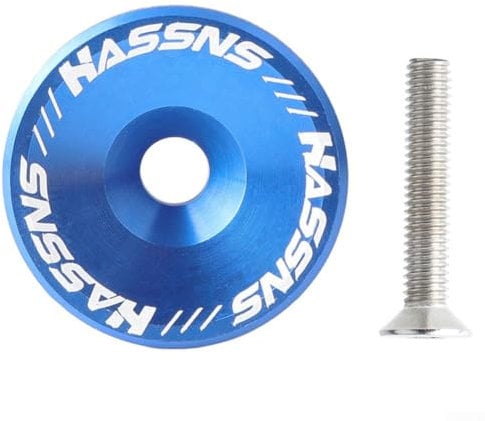 Oniissy Bike Aluminium Alloy Headset Stem Top Cap 31.8mm With Bolt 30.5mm,Headset Cap Aluminium Alloy Light Bicycle Headset Stem Top Cap(blue)