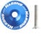 Oniissy Bike Aluminium Alloy Headset Stem Top Cap 31.8mm With Bolt 30.5mm,Headset Cap Aluminium Alloy Light Bicycle Headset Stem Top Cap(blue)