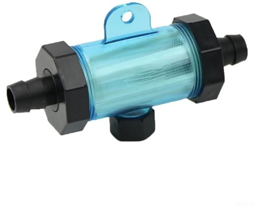 Water Hose Filter Transparent Plastic Inline Filter 10mm-20mm for Garden Aquarium Car Brake System Home(20mm)