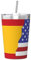 Botella térmica con la bandera de España americana, ultraligera y portátil, apta para todas las estaciones