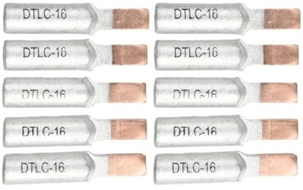 10pcs Copper Aluminum Wire Terminal Cable Lugs DTLC 10 16 25 for Circuit Breakers 10-95mm2(16)