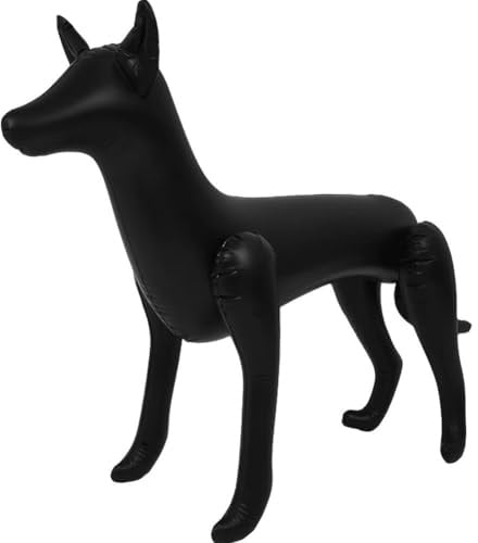 Luxylei 1 Stück Weiches PVC Aufblasbare Realistische Haustierkleidung Schaufensterpuppe Tragbare Hund Urlaub Outfits Haustier Stehend Kleidung Modell Foto