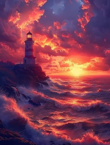 Sunset Ocean Waves,Wooden Jigsaw Puzzle 1500 Pieces,Adult Birthday Gift Educational Toys,57x87cm