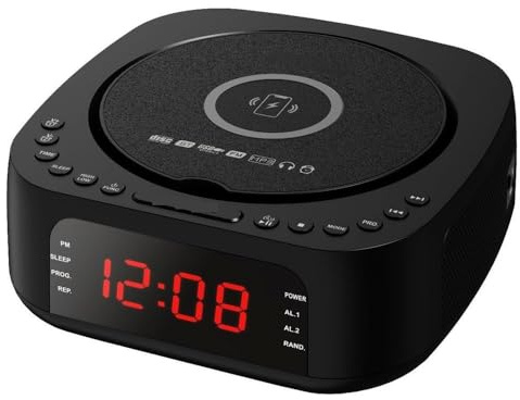 Lettore DVD, Lettore DVD CD VCD Macchina USB MP3 Altoparlante Bluetooth Radio FM Caricatore wireless for telefono cellulare
