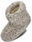 BeComfy Warme Hausschuhe Damen Herren Hüttenschuhe aus Schafwolle (Grau, EU Schuhgrößensystem, Erwachsene, Numerisch, M, 41)