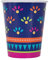 Boho Fiesta Paper Cups (14cm) - Vibrant & Stylish Party Drinkware - Perfect for Birthdays, Celebrations & Outdoor Events - 8ct