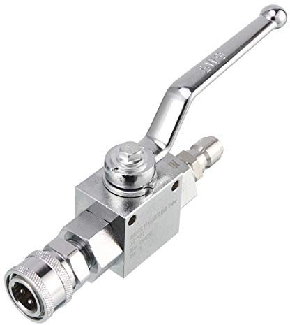 RIDGE WASHER Hochdruck-Kugelhahn-Set für Hochdruckreiniger-Schlauch, 0,95 cm Schnelltrennung, 4500 PSI
