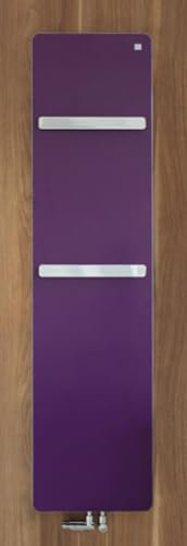 Zehnder vitalo Design Heizkörper VIP-160-040, 1570x400 mm, Ausführung bar, mit Mittelanschluss, Badheizkörper: Weiß RAL 9016 - ZV101640B100000