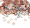 iZoeL 21 Rose Gold Table Confetti Bag 30g incl. 21st Birthday Confetti (1000pcs) Silver Star Confetti Sequin(200pcs) for Party Wedding Anniversary Table Decoration