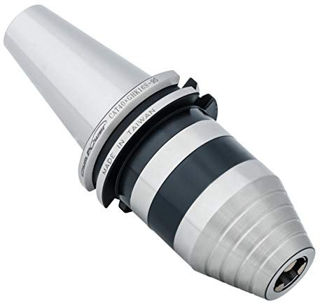 Chum Power 1/8-5/8 CAT40 CNC Integral Hex Key Drill Chuck Holder, 400-750 Kgf-cm, Titanium Jaws