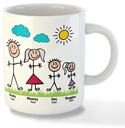 Personalised Dad Mug – Fathers Day Mug Coffee Mugs for dad Funny Mugs Gifts for Mum | Gifts for Mummy Family Friendly Design | Personalised Mum Gifts | Daddy Birthday Gifts Dad Coffee Mug (Dad4)