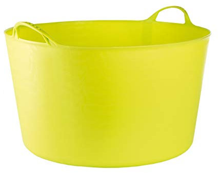 RED HOG Contenedor Cubo Cesta Flexible Flexi Multifuncional, Establo, Jardín, Garaje, Alimentación de Animales, Mezcla, Almacenamiento, Riego, Lavado, Resistencia 120 kg, 55x35x44,5cm 55L Pistacho