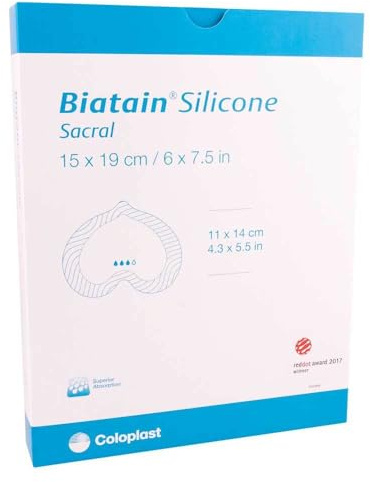 BIATAIN Silicone Schaumverb.Sakrum klein 15x19 cm 5 St