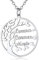Custom4U Family Tree of Life Necklace Personalised Gifts for Mum Pendant with Childrens Kids Names Chain for Wife