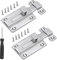 Door Bolt, 2PCS Bathroom Door Lock, yeestone Small Bolt Lock, Slide Bolt Lock, Chrome Latch Locks for Bedroom Bathroom Toilet (with Screwdriver Screws)
