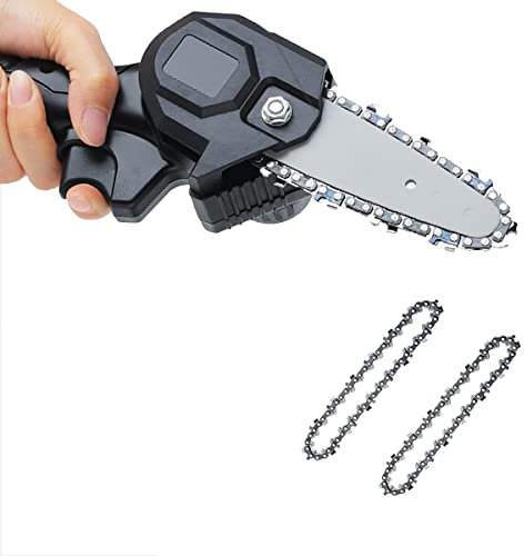 FANGHUIER 2 Pcs Mini Chainsaw Chains 4-Inch Replacement Chains Cordless Electric Chainsaw Saw Chains for Gardening Pruning Work,Mini Chainsaw Chain(Chainsaws not Included