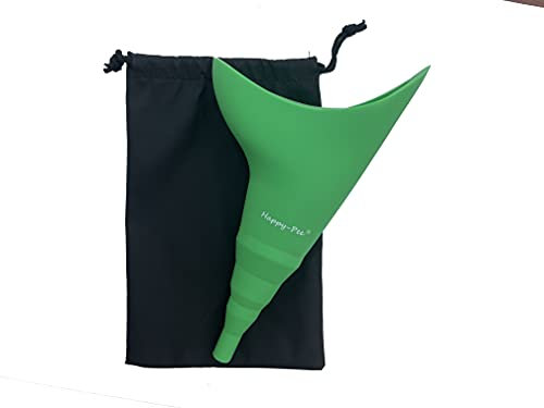 Happy Pee urinoir féminin en Silicone réutilisable Vert,Entonnoir en Silicone pour Femme Qui Permet de Faire Pipi Debout