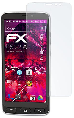 atFoliX Glasfolie kompatibel mit Olympia NEO Panzerfolie, 9H Hybrid-Glass FX Schutzpanzer Folie