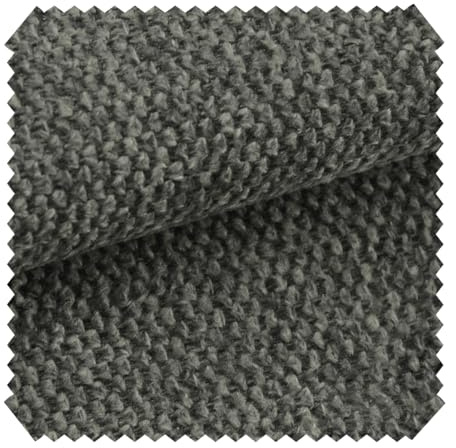 novely® MATERA - Grob Gewebter Mélange Möbelstoff - UV-Beständiger Polsterstoff - Pflegeleichte Meterware 1lfm | Farbe: 04 Dunkelgrau