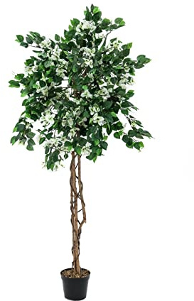 EUROPALMS Bougainvillea, artificial plant, white, 180cm