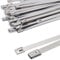 Fascette Metalliche 300 x 7.9 mm, MgcTolBox Fascette Acciaio Inox Autobloccanti, Fascette Elettricista d'Argento Resistenti - Resistenza Alla Tensione 120kg, Ferro, Per Recinzione 30 Pezzi