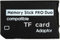 Memory Stick Pro Duo Adapter, Micro TF Card to Memory Stick MS Pro Duo for PSP Accessories, Playstation Portable, Camera