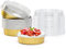 Beasea Aluminum Foil Pie Pan 4 inch Round Oven Baking Mini Cake Pan, 20 Pcs 8 Oz Aluminum Pie Pan Tin Golden Tart Pans for Pie Tart Quiche