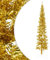 vidaXL Künstlicher Halb Weihnachtsbaum mit Ständer Schlank Christbaum Tannenbaum Dekobaum Kunstbaum Weihnachten Dekoration Weihnachtsdeko Golden 240cm