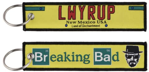 Pinstant Schlüsselanhänger mit Aufschrift Better Call Saul Goodman Breaking Bad TV-Show, gelb, 5.1 x 1.2 inches
