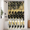 Uiiooazy Rideau Douche Anti Moisissure, Rideau Douche 120x200cm Gris Effet Marbre Noir Jaune Géométrique Rideaux de Baignoire Tissu Lavable Imperméable Polyester Rideaux Salle de Bain avec 8 Crochets
