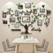 Wandtattoo Baum Wandaufkleber Family Stammbaum - 3D DIY Wandsticker Wall Stickers 15x20 13x18 10x15 Wanddeko Deko Wandtattoo Baum für Wohnzimmer Schlafzimmer Sofa Wandbilder Grün （137 * 210 cm）