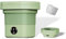 Lavadora Portátil Lavadora Automática Plegable de 6 5 L Centrifugadora Mini Cubeta de Lavado Pequeña para Ropa Interior Ropa de bebé Dormitorio Viaje en Caravana Regalo (Verde)