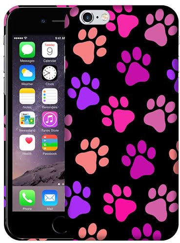 SM Cases iPhone 6, iPhone 6s Case - Dog Paw Seamless 3D Printed Design Phone Back Hard Plastic Cover Case for iPhone 6 / 6s. White