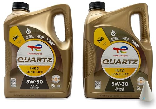 10 L Total Quartz Ineo Longlife 5W-30 | passend für | VW 504 00 | VW507 00 | MB 229.51 | BMW LONGLIFE-04 | PORSCHE C30 | 10 Liter | Motoröl | Motorenöl | mit Trichter