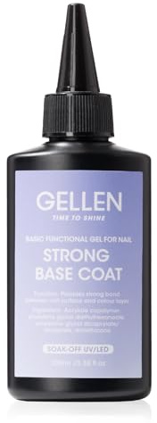 GELLEN Gel Base Coat, 100ml Clear Soak Off UV/LED Nail Polish