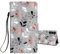 HopMore Cover per Samsung Galaxy A15 5G / 4G Custodia a Portafoglio in PU Pelle con Porta Carte Magnetica Supporto Protezione Flip Case Disegni Custodia a Libro per Samsung A15, Foglie