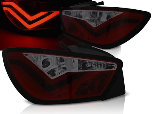 LED Lightbar Rückleuchten in rot matt für Seat Ibiza 6J 06.2008-2012 - 3 Türer