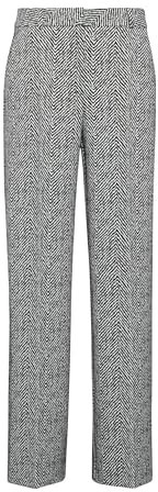 Comma Jacquard-Hose mit Wide Leg