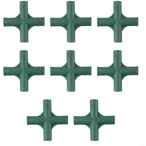8 connettori per serre da 19 mm, 4 tipi di supporto stabile per viti, telaio in PVC per serre, raccordi per tubi (2#)