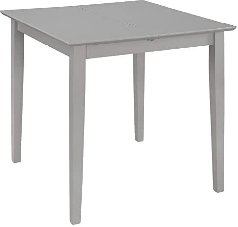 Gecheer Ausziehbarer Esstisch Esszimmertische Küchentisch Holztisch, Tisch Wohnzimmer, Schreibtisch, für Esszimmer, Küche, Grau (80-120) x80x74 cm MDF