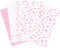 Larcenciel Pink Tissue Paper, 50 Pcs Cute New Baby Tissue Paper for Wrapping Gift w/Rainbow Star Elephant Patterned, Pink Baby Girl Wrapping Paper for Baby Shower, Birthday, Party, 50x35CM