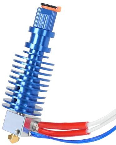 BZ 3D I3-Mega All Metal Hotend 12V 40W Kit Upgrade für I3-Mega,Mega X,Mega S,Mega Pro 3D-Drucker Extruder V5 J-Head Hotend,Bi-Metal Heatbreak,Heizblock Aluminium,V6 Messing Düse 0,4mm.