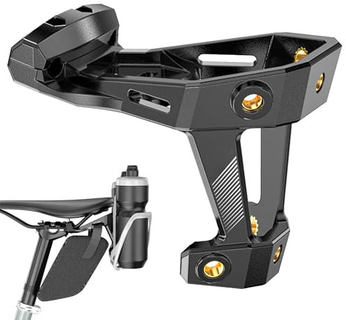 Support de porte-bidon derrière la selle, support de porte-bidon double | Support de porte-bouteille d'eau pour vélo, support de porte-bouteille d'eau résistant à l'usure, support de porte-bouteille d