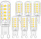 Brantoo G9 LED Bulbs 3W Daylight White 4000K, No Flicker Equivalent to 20W 25W 28W 33W 40W Halogen Bulbs, CRI>85, G9 Socket Energy Saving Led Lamp, Not Dimmable, AC 230V, 6 Pack