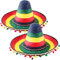 Sombreros mexicanos gigantes de paja para fiestas, sombreros de fiesta, sombreros de fiesta del Cinco de Mayo, sombrero de paja a granel para adultos, adolescentes, carnaval mexicano, cumpleaños,