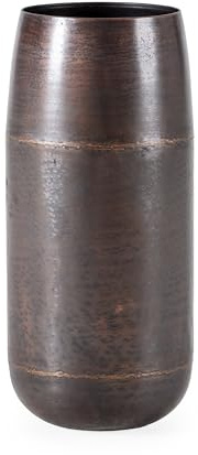 JARRON 30X30X68 METAL COBRE ENVEJECIDO