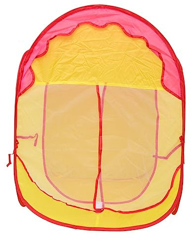 COLLBATH Kinder Spielzelt Für Innen Faltbares Zelt Für Kinder Spielhaus Burgspielzelt Pink Für 4-6 Mit Einfachem Aufbau Fördert Kreativität Und Spielspaß