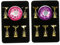 Healeved Estante de Exhibición para Decoración de Uñas 2 Juegos Soporte para Práctica de Manicura Base Magnética de Cristal